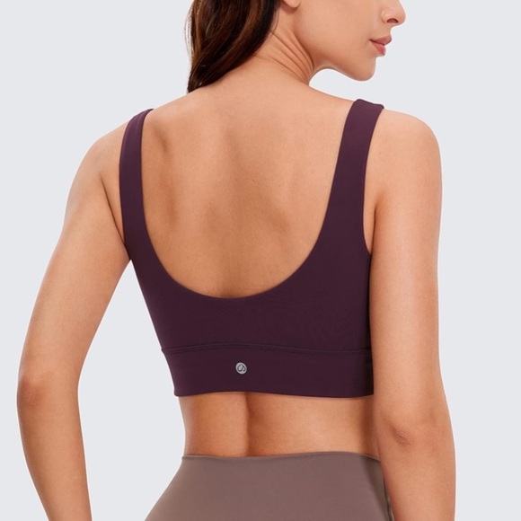 CRZ Yoga Butterluxe U Back Longline Sports Bra Bralette Yoga Pilates Workout S - Picture 2 of 7